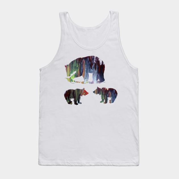 Bear mother and cubs Tank Top by TheJollyMarten